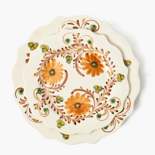 Starter Plates<Mrs. Alice Autumn Flowers Starter Plate