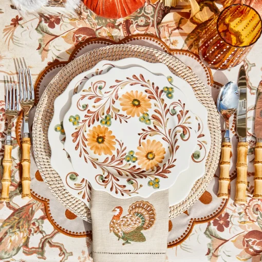 Starter Plates<Mrs. Alice Autumn Flowers Starter Plate