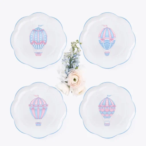 Starter Plates | Crockery Sets<Mrs. Alice Bea Balloon Starter Plates (Set of 4)