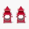 Year-round Decorations | Spring Decorations<Mrs. Alice Berry Red Mini Pagoda Lantern (Pair)