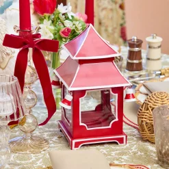 Year-round Decorations | Spring Decorations<Mrs. Alice Berry Red Mini Pagoda Lantern (Pair)