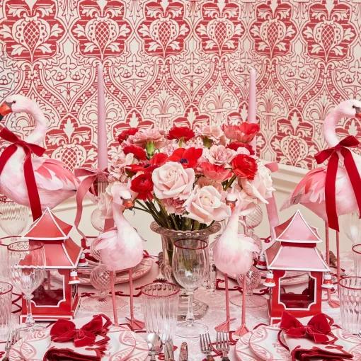 Year-round Decorations | Spring Decorations<Mrs. Alice Berry Red Mini Pagoda Lantern (Pair)