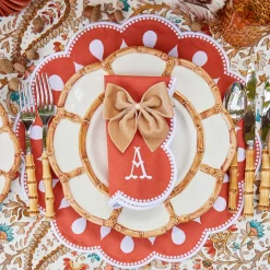 Placemats<Mrs. Alice Bettina Burnt Orange Placemats (Set of 4)