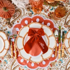 Placemats<Mrs. Alice Bettina Burnt Orange Placemats (Set of 4)