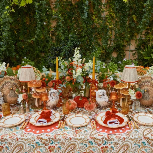 Placemats<Mrs. Alice Bettina Burnt Orange Placemats (Set of 4)