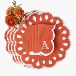 Placemats<Mrs. Alice Bettina Burnt Orange Placemats (Set of 4)