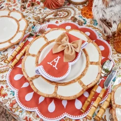 Placemats<Mrs. Alice Bettina Burnt Orange Placemats (Set of 4)