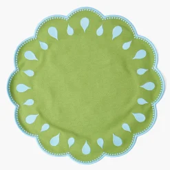 Table Linen Sets | Mrs. Alice Monogram<Mrs. Alice Bettina Green & Blue Placemats & Napkins (Set of 4)
