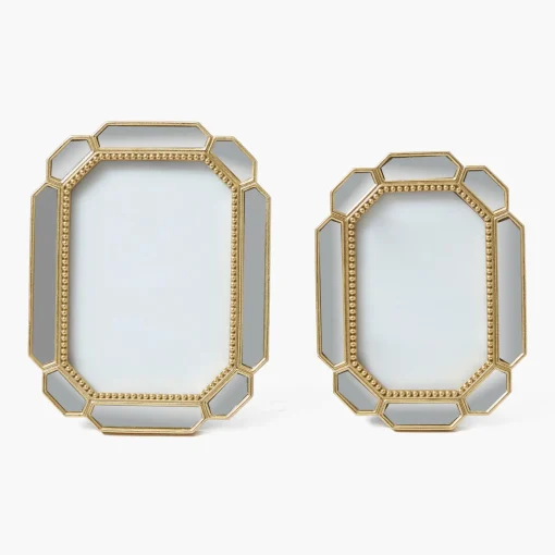 For Her | For The Homemaker<Mrs. Alice Beveled Edge Mirror Photo Frames (Set of 2)