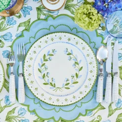 Crockery Sets<Mrs. Alice Blue & Green Josephine Garland Dinner & Starter Plates (Set of 8)