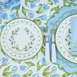 Crockery Sets<Mrs. Alice Blue & Green Josephine Garland Dinner & Starter Plates (Set of 8)