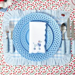 Summer Crockery | Starter Plates<Mrs. Alice Blue Basketweave Starter Plates (Set of 4)