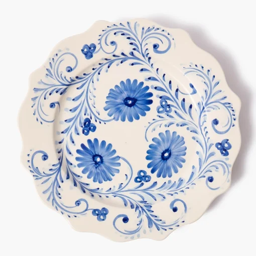 Crockery Sets<Mrs. Alice Blue Flowers Dinner & Starter Plates (Set of 8)