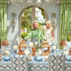 Napkins | Mrs. Alice Monogram<Mrs. Alice Blue Fringe Napkins (Set of 4)