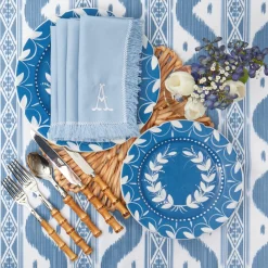 Napkins | Mrs. Alice Monogram<Mrs. Alice Blue Fringe Napkins (Set of 4)