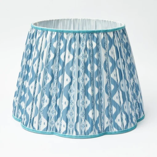 Lampshades<Mrs. Alice Blue Ikat Lampshade (40cm)