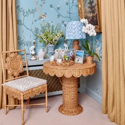 Lampshades<Mrs. Alice Blue Ikat Lampshade (40cm)