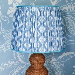 Lampshades<Mrs. Alice Blue Ikat Lampshade (40cm)