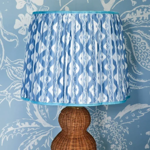 Lampshades<Mrs. Alice Blue Ikat Lampshade (40cm)