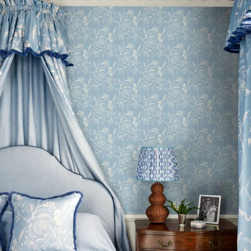 Lampshades<Mrs. Alice Blue Ikat Lampshade (40cm)