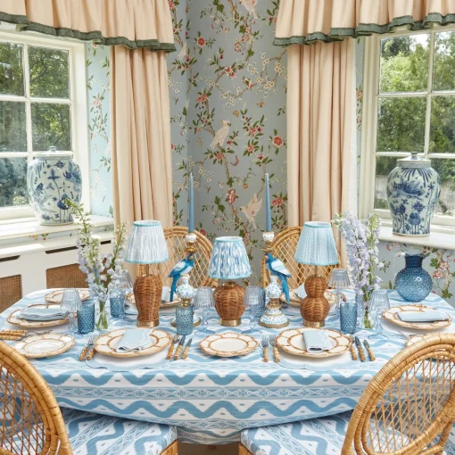 Tablecloths | For Her<Mrs. Alice Blue Ikat Tablecloth