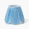 Summer Lighting | Lampshades<Mrs. Alice Blue Lotus Deep Scallop Lampshade (18cm)