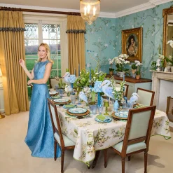 Dinner Plates | Crockery Sets<Mrs. Alice Blue Melograno Dinner Plates (Set of 4)