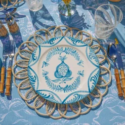 Dinner Plates | Crockery Sets<Mrs. Alice Blue Melograno Dinner Plates (Set of 4)