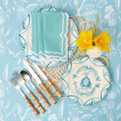 Starter Plates | Crockery Sets<Mrs. Alice Blue Melograno Starter Plates (Set of 4)