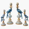 Summer Candleware | Candles<Mrs. Alice Blue Parrot Candle Holder Set