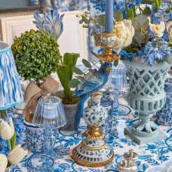 Summer Candleware | Candles<Mrs. Alice Blue Parrot Candle Holder Set