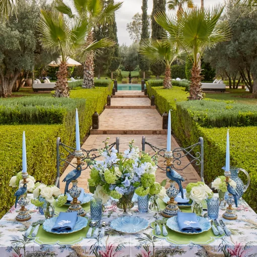 Summer Candleware | Candles<Mrs. Alice Blue Parrot Candle Holder Set