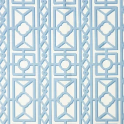 Serena Fresson Fabrics<Mrs. Alice Blue Pavilion Fabric