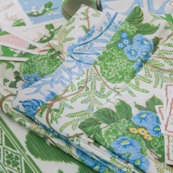 Serena Fresson Fabrics<Mrs. Alice Blue Pavilion Fabric