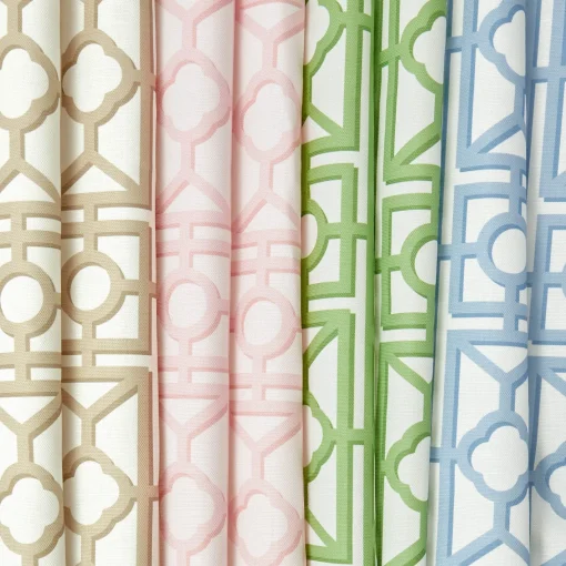 Serena Fresson Fabrics<Mrs. Alice Blue Pavilion Fabric