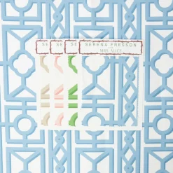 Serena Fresson Fabrics<Mrs. Alice Blue Pavilion Fabric