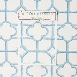 Serena Fresson Fabrics<Mrs. Alice Blue Shaded Bamboo Fabric