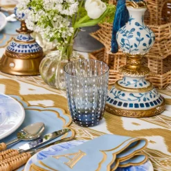 Summer Glassware | Glasses<Mrs. Alice Blue Speckle Water Glasses (Set of 6)