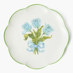 Summer Crockery | Dinner Plates<Mrs. Alice Blue Tulip Dinner Plate