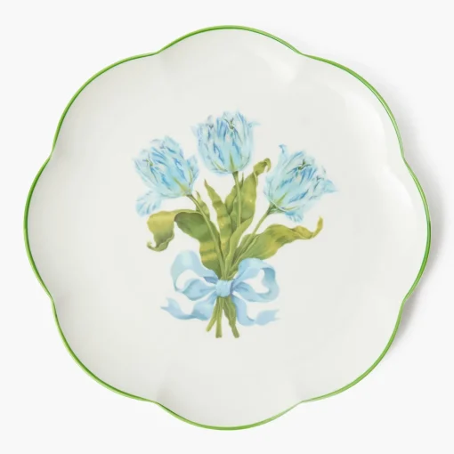 Summer Crockery | Dinner Plates<Mrs. Alice Blue Tulip Dinner Plate