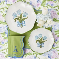 Summer Crockery | Dinner Plates<Mrs. Alice Blue Tulip Dinner Plate