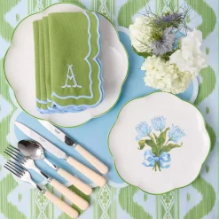 Summer Crockery | Dinner Plates<Mrs. Alice Blue Tulip Dinner Plate