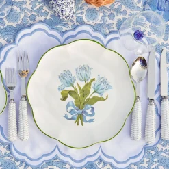 Summer Crockery | Dinner Plates<Mrs. Alice Blue Tulip Dinner Plate