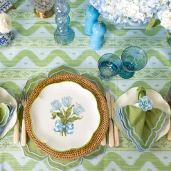 Summer Crockery | Dinner Plates<Mrs. Alice Blue Tulip Dinner Plates (Set of 4)