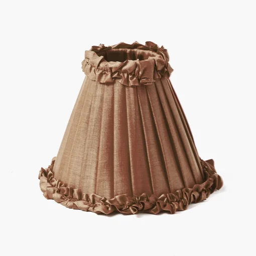 Lampshades<Mrs. Alice Brown Frilled Silk Lampshade (18cm)