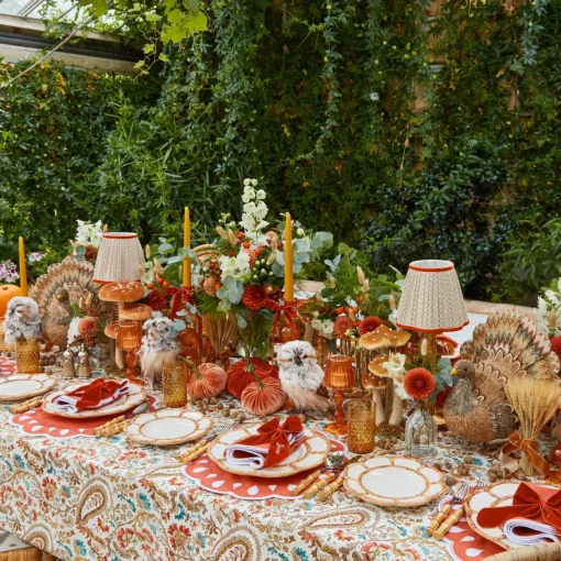 Napkin Rings & Bows<Mrs. Alice Burnt Orange Velvet Bows (Set of 4) - 20cm
