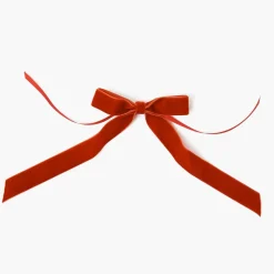 Napkin Rings & Bows<Mrs. Alice Burnt Orange Velvet Bows (Set of 4) - 20cm