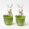 Spring Decorations<Mrs. Alice Cabbage Bunny Bowl (Pair)