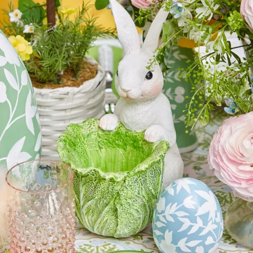 Spring Decorations<Mrs. Alice Cabbage Bunny Bowl (Pair)