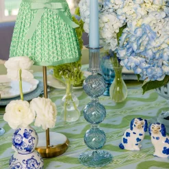 Summer Glassware | Summer Candleware<Mrs. Alice Camille Azure Candle Set (Blue)